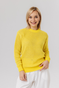 Джемпер из льна 4-302 лимон