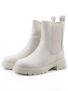 04-PAT177-2Z MILK Ботинки зимние женские (натуральная кожа, 100% шерсть)