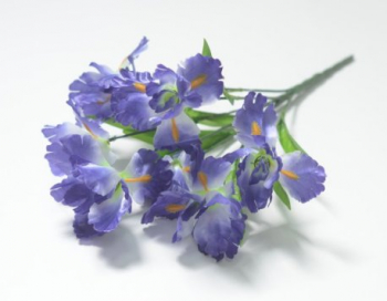 Искусственные цветы, Ветка в букете ирис 7 голов (1010237)
