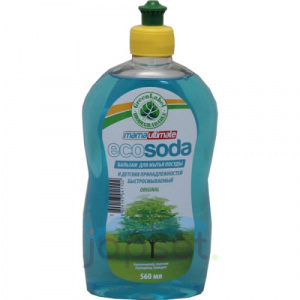 Eco Soda Бальзам для мытья посуды и детских принадлежностей, быстросмываемый, 560 мл