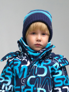 Комплект для мальчика: шапка, снуд