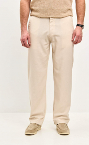 Брюки лен P511-0852 l.beige