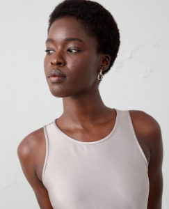 Mixed Metal Interlock Paperclip Earrings