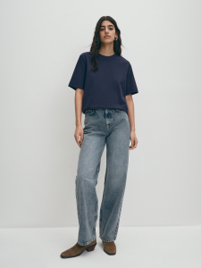 Базовая футболка из хлопка с принтом