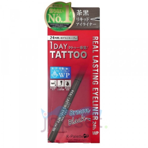 Real Lasting Eyeliner 24h WP  brown Влагостойкая жидкая подводка для глаз 24 часа, цвет черно-коричневый