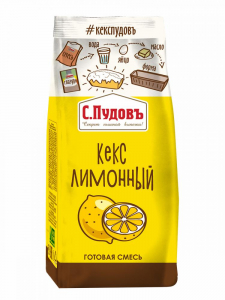 ПУДОВ Смесь для выпечки Кекс лимонный С.Пудовъ, 300 г