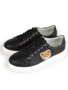 05-SD12-3D BLACK Кроссовки женские (натуральная кожа)