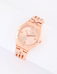 LADIES GOLD ANALOG BRACELET WATCH