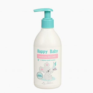 Шампунь для волос для детей Happy Baby увлажнение послушные и шелковистые волосы экстракты алоэ-вера, чистотела и ростков пшеницы Liv Delano