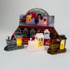 Новогодний декор - Ночник Паровоз 12 шт в уп (арт. JYB6908-5)