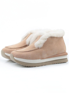 04-5521-2 APRICOTS Ботинки зимние женские (натуральная кожа, 100% шерсть)