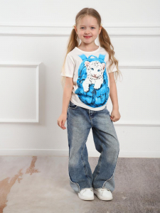 Фонзи - футболка молочный