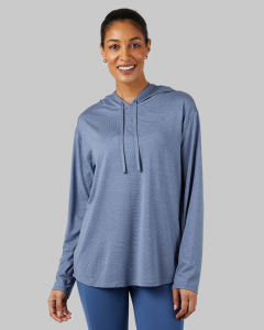 WOMEN'S COOL LONG SLEEVE HOODED T-SHIRT