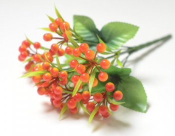 Искусственные цветы, Ветка в букете 7 веток зонтик ягодный (1010237)