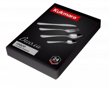 Набор столовых приборов 24 предмета "Виола" (М03) в сувенирной коробке НСП-24030