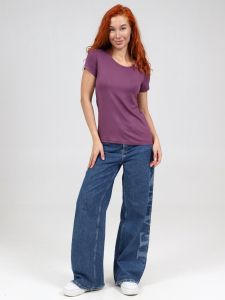 Макраме - футболка фиолетовый