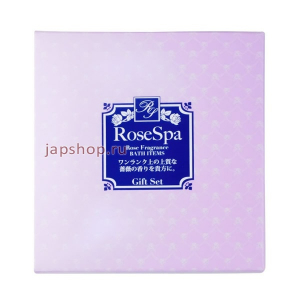 Clover Rose SPA Set Набор Мыло косметическое, Роза, 2 х 80 гр, Мыло косметическое, Роза, 1 х 30 гр, Гель для душа, Роза, 1 х 250 гр (4901498123300)