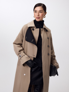 Пальто-тренч с мембраной и тонким утеплителем