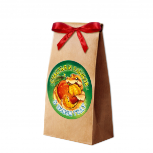 НГ. СЧАСТЬЯ И УЛЫБОК. ГОД ЗМЕИ, крупнолистовой чёрный чай, 35 гр.