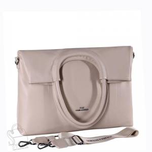 Сумка женская кожаная 1475Y off white Polina&Eiterou в Новосибирске