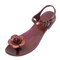 САНДАЛИИ JELLY FLOWER (Бордовый) / ZHOELALA JELLY FLOWER BURGUNDY