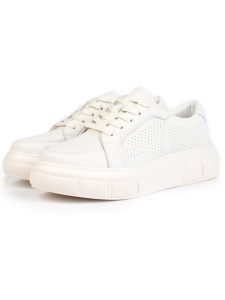 05-PDE35-2 BEIGE Кроссовки женские (натуральная кожа)