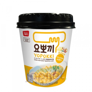 Yopokki Токпокки с маслом золотистого лука (рисовые палочки с соусом), стакан 120 гр