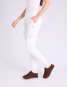 METALLIC EMBROIDERD CARGO JOGGER