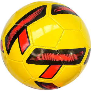 E29368-5 Мяч футбольный №5, PVC 1.8, машинная сшивка (желтый-Mix)