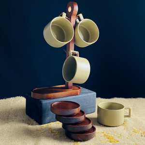 235-110 Чайный набор 8пр. 250мл на подставке TROPICAL в под.уп.(х12)Фарфор