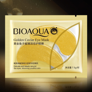 Патчи под глаза с частицами золота и икрой BIOAQUA Golden Caviar Eye Mask, 1 пара.