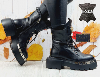 9120 черн Ботинки деми женские (36-40)/6