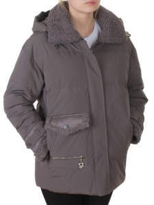 23210 DK. GRAY Куртка зимняя женская (150 гр. био-пух)