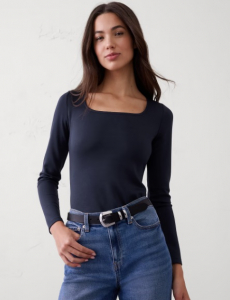 Soft Touch Square-Neck Top