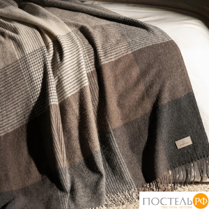 Prime Prive АКСЕЛЬ Плед сер. 140х200+10х2 см, 1 пр., 100% шерсть, 325 г/м2