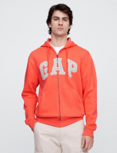 Relaxed Gap Logo Zip Hoodie