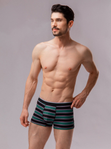 Трусы боксеры из хлопка в полоску Indefini (Арт. 1174MUF)
