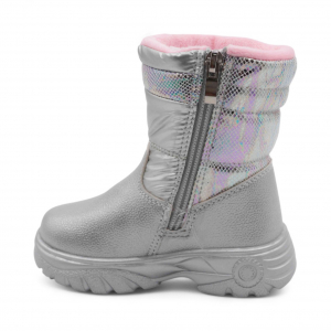 Ботинки на меху XV481-1-3 серебряные