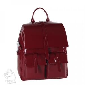 Рюкзак женский кожаный 18297-8 wine red Polina&Eiterou  в Новосибирске