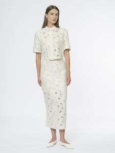 Юбка-карандаш с прозрачными фрагментами