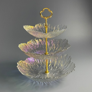 200-162 Трехъярусная этажерка в под.уп.(х8)Стекло