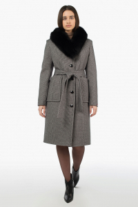 02-3109 Пальто женское утепленное (пояс)