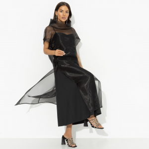 Платье с накидкой из органзы, Ты не в тренде, ты – тренд (2 в 1)