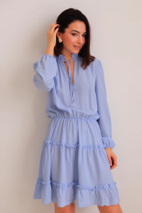 16022 Платье нежно-голубое