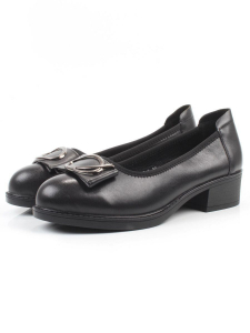 06-DYL74-1 BLACK Туфли женские (натуральная кожа)