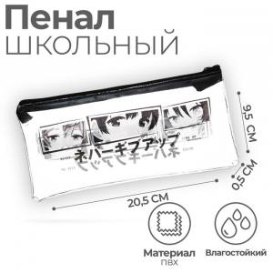 Пенал мягкий 1 отделение, 95 х 205 мм, плоский, ПВХ, Calligrata 