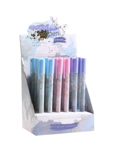 Ручка гелевая BrunoVisconti. Primavera 0.38 мм, стерж/син, МИКС