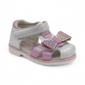 Сандалии R30 бело розовые