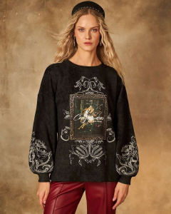 Свитшот из футера варёнка с принтом «Сказка» SFS001