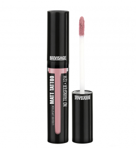 Губная помада жидкая MATT TATTOO LUXVISAGE розовый 123 dusty rose  матовый финиш
